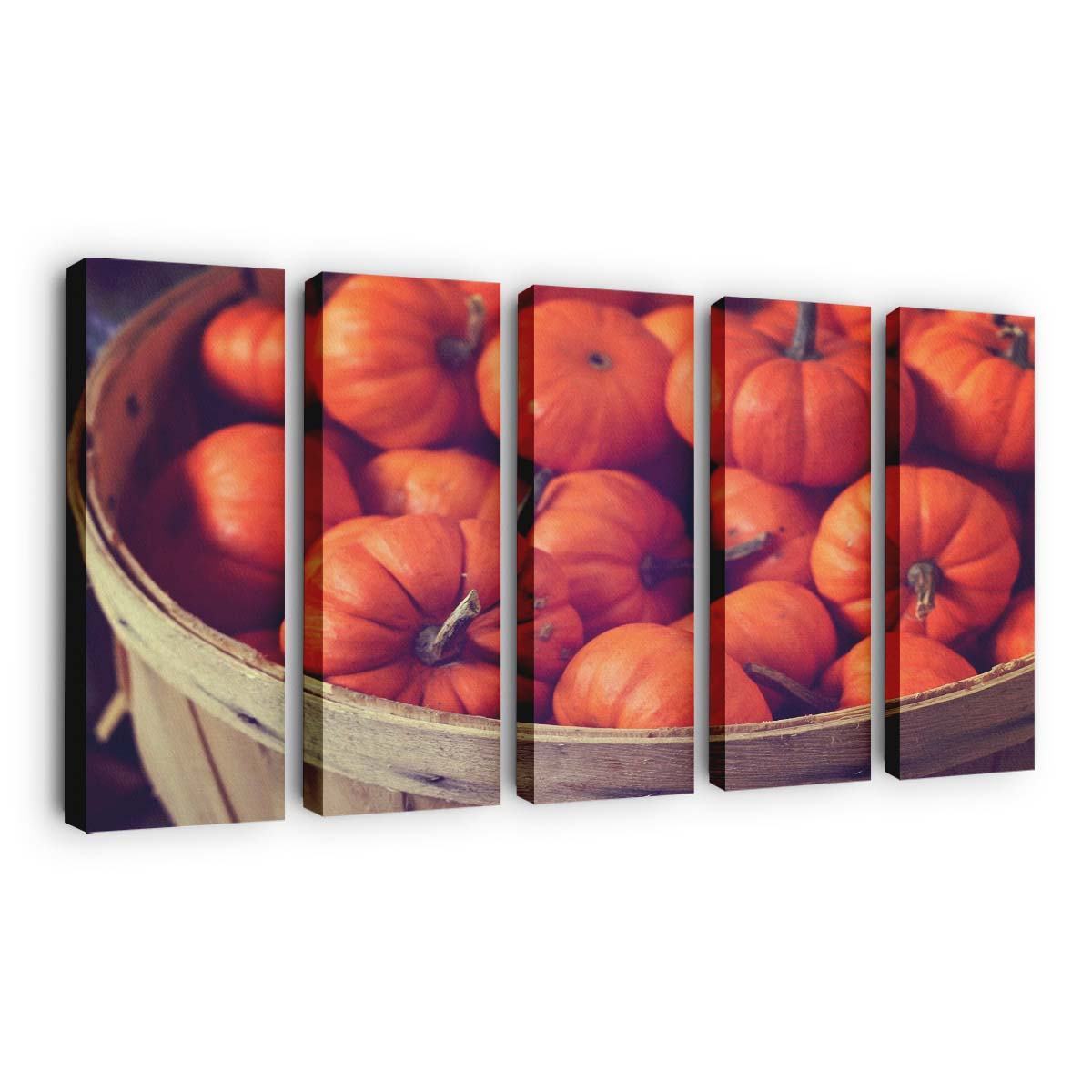 basket full of pumpkins wallpaper